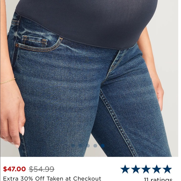 NWT Maternity Flare Jeans Sz 6 Old Navy - Picture 3 of 10